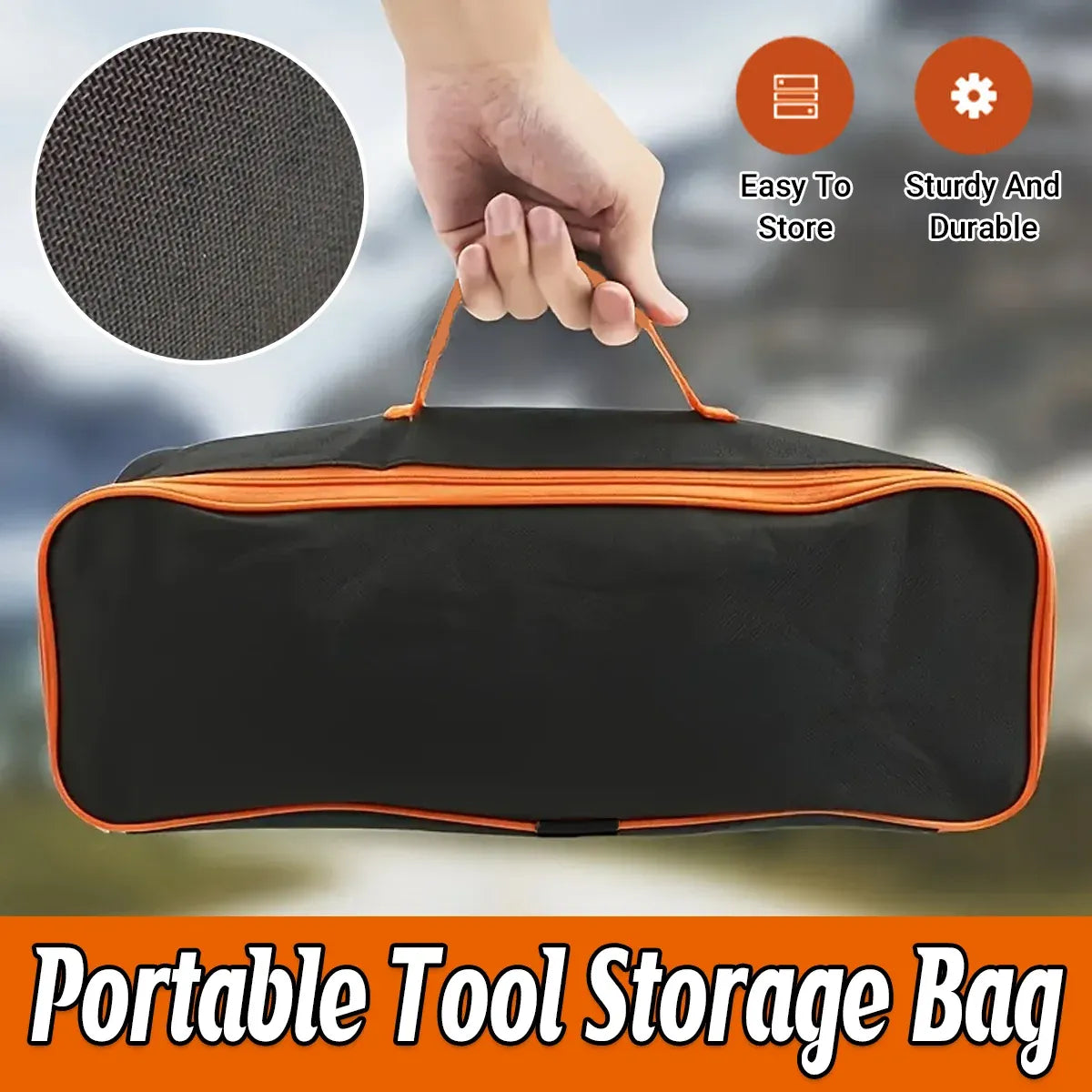 Portable Oxford Cloth Storage Bag Tool Pouch Organizer Water Resistant Durable